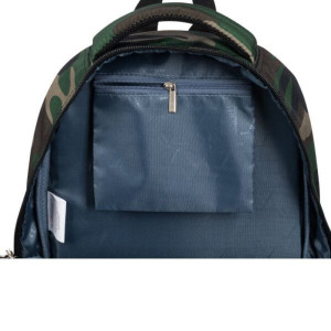 Ghiozdan Prescolari 3 Compartimente, St.Majewski, Ergonomic, Impermeabil, Elemente Reflectorizante, Colectia St.Right - Moro BP26, Camuflaj, 39x27x17cm
