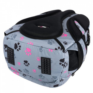 Ghiozdan Scolar 4 Compartimente, St.Majewski, Ergonomic, Impermeabil, Colectia St.Right - Paws BP01, 43x32x21cm
