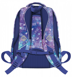 Ghiozdan Scolar 4 Compartimente, St.Majewski, Ergonomic, Impermeabil, Colectia St.Right - Galaxy Girl BP58, 40x28x18cm