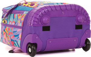 Ghiozdan Tip Troler, Mitama, Roti Silicon, Baza Intarita, Compartiment Bretele, Impermeabil, 47x34X21, 33L Colectia Run Girl Flowers, Albastru
