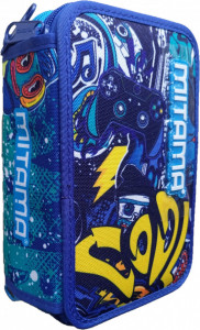 Penar cu 3 Fermoare Echipat, Mitama, Boys, Speedy, 47 Piese, 20x14.5x7.4cm, Albastru