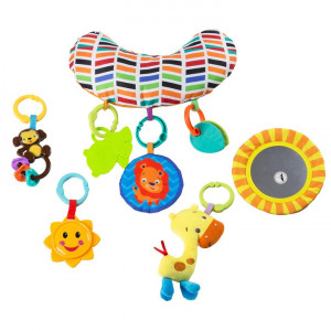 Set interactiv 2 in 1, Saltea/Tarc de Joaca pentru Bebelusi, EcoToys, 0 +