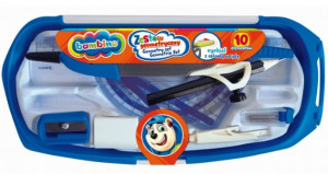 Trusa de Geometrie din Plastic, Bambino, 10 Piese