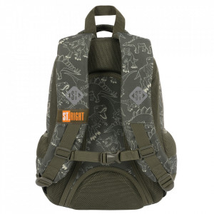 Ghiozdan Prescolari, Ergonomic, Impermeabil, Elemente Reflectorizante, Colectia St.Right - T-Rex Junior BP26, 39x27x17cm