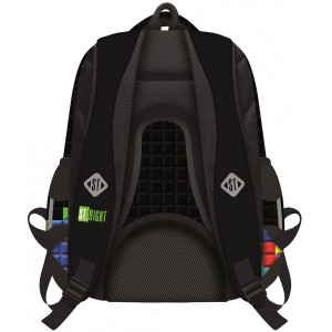 Ghiozdan Scolar 4 Compartimente, St.Majewski, Maner si Spate Ergonomic, Impermeabil, Elemente Reflectorizante, Colectia St.Right - XD Blocks BP07, 42x30x20cm