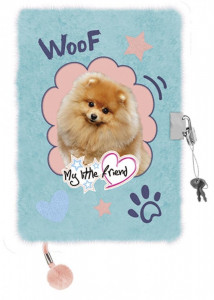 Jurnal cu Lacat, Plusat, St.Majewski, My Little Friend Fluffy Dog A5, 96 foi Dictando