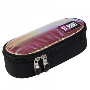 Penar Borseta Rigid, St.Majewski cu 1 Compartiment cu Clapeta Interioara, Suplimentara, Multifunctionala, Colectia St.Right - HOLO MULTICOLOR PC01 6x23x9,5cm