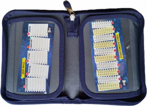 Penar Rigid cu 1 Fermoar si 2 Extensii, St. Majewski, Neechipat, Colectia St.Right - Night Cats PC03 20.5x14x3.5cm