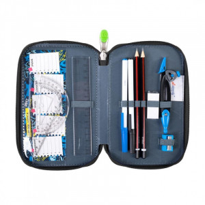 Penar Rigid cu 3 Fermoare, Echipat, St.Majewski, Colectia St.Right - Master Gamer PC05, 19x13x7cm