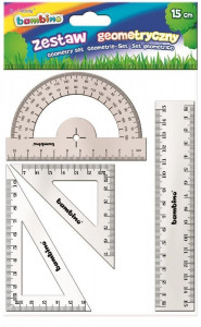 Set Geometrie, Bambino, 4 Piese, 15cm