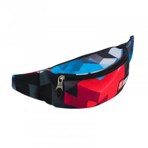 Borseta Brau 2 Fermoare, St.Majewski, Gama St.Right 3D Red Blocks WB01