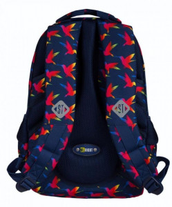 Ghiozdan Prescolari 3 Compartimente St.Right - Rainbow Birds BP26