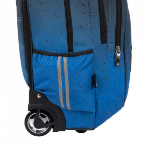 Ghiozdan Tip Troler, St.Right, Roti de Silicon, Impermeabil, Colectia Space Moon, TB01, 44x32x25cm