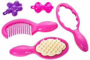 Papusa MalPlay, cu Accesorii si Botosei de Puf, Roz