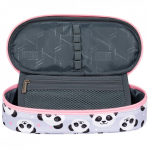 Penar Borseta Rigid, cu 1 Compartiment si Clapeta Interioara, Colectia St.Right - Gray Panda PC01 23x9,5x6cm