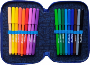 Penar cu 3 Fermoare Echipat, Mitama, Boys, Speedy, 47 Piese, 20x14.5x7.4cm, Albastru