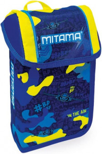 Penar Echipat Upside, Mitama, cu 1 Fermoar si 2 Extensii, 43 Piese, 23.5x14x8.5cm, Camuflaj, Albastru
