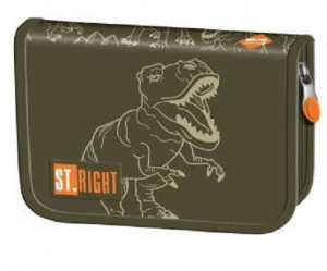 Penar Rigid cu 1 Fermoar si 2 Extensii, St. Majewski, Neechipat, Colectia St.Right - T-Rex Junior PC03, 20.5x14x3.5cm