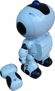 Robot de Jucarie, MalPlay, cu Telecomanda RC, Agent Bingo cu Sunete si Lumini
