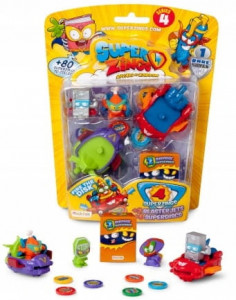 Set 4 figurine 4 cm si accesorii SuperZings Seria 4