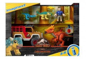 Set 5 bucati Jurassic World Fisher Price - Camp Cretaceous, 33cm
