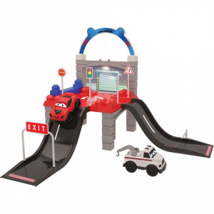Set Parcare, Luna Toys, cu 2 Masinuta, 30 Piese