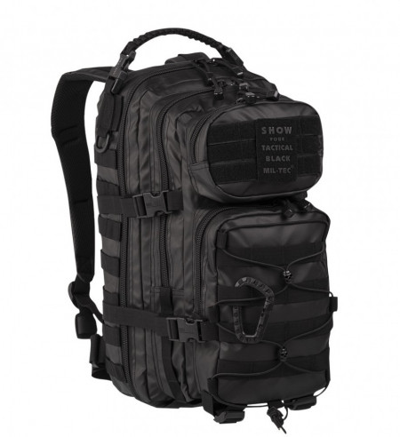 RUCSAC MILITAR MIL-TEC TACTICAL BLACK Marime S 20 litri - Negru - SKU 14002088