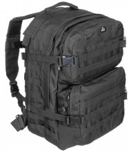 RUCSAC MILITAR MFH Assault II Marime 40 litri - Negru - SKU 30343A