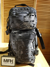 RUCSAC MILITAR MFH Modular Laser Cut Marime 30 litri - Camuflaj Snake Black - SKU 30335N