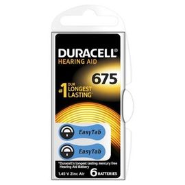 Baterie Duracell pentru aparat auditiv ZA 675 6buc