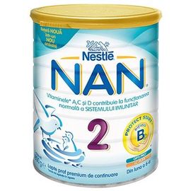 Lapte praf Nestle Nan2 800g 6-12 luni