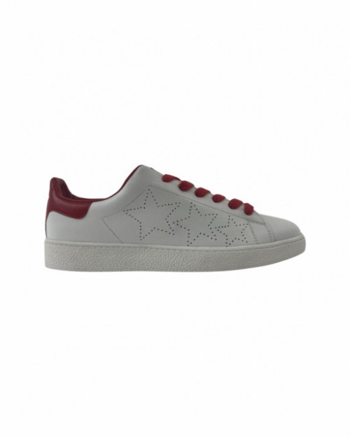 3Stelle Forato Rosso Sneakers