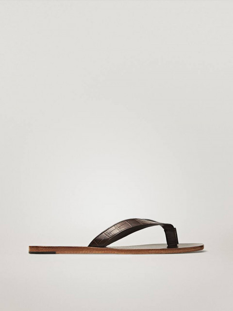 Massimo Dutti Sandalia Plana Corte Coco
