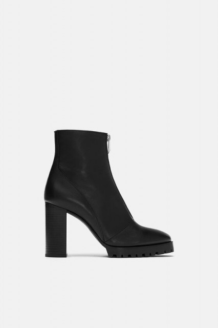 Zara ZipperLeatherBoots
