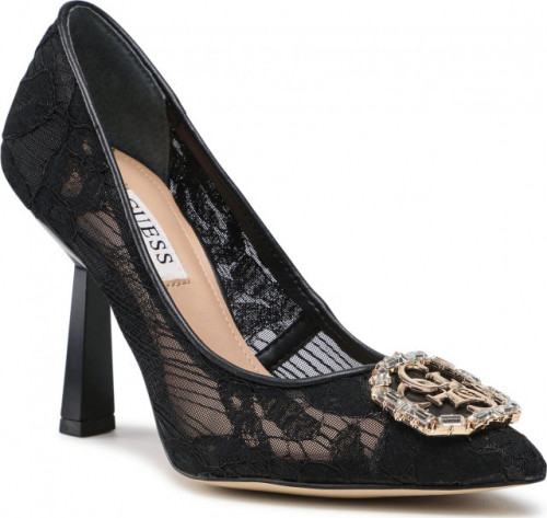 Guess Logo Black Heels
