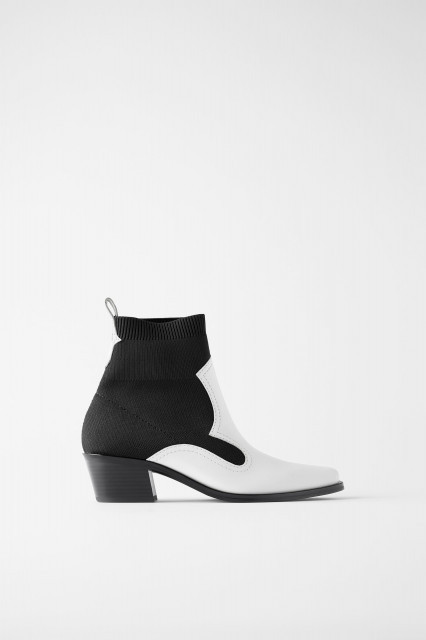 Zara WhiteElasticBoots