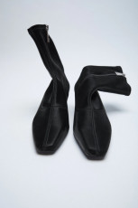 Zara Saten Heeled Boots