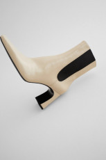Zara Cream Heeled Boots