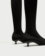Zara LowHeel Black Boots