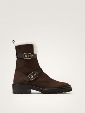 Massimo Dutti Botin Nobuck Hebillas