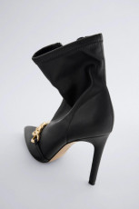 Zara Ankle Boots With Chain
