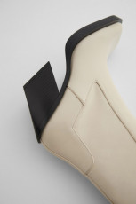 Zara Cowboy Toe Leather Botin