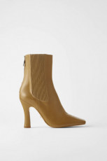 Zara ElasticAnkleLeatherAnkleBoots