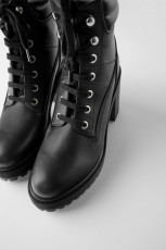 Zara Lace Up Heeled Boots