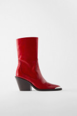 Zara Redish Cowboy Boots