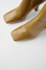 Zara ElasticAnkleLeatherAnkleBoots