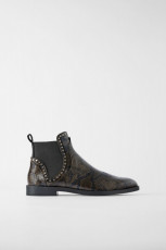 Zara GreenPrintedBoots