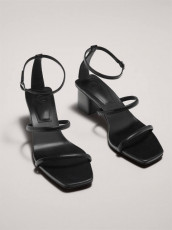 Massimo Dutti Sandalia Tacon Doble Tira