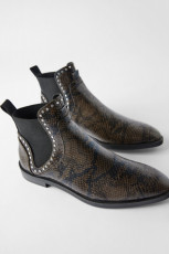Zara GreenPrintedBoots