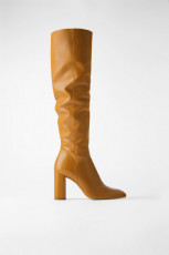 Zara Leather High Boots